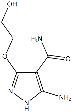 5-AMINO-3-(2-HYDROXYETHOXY)-1H-PYRAZOLE-4-CARBOXAMIDE Struktur