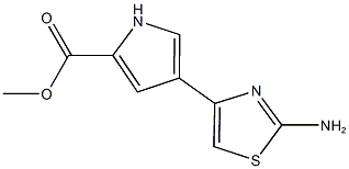 METHYL 4-(2-AMINO-1,3-THIAZOL-4-YL)-1H-PYRROLE-2-CARBOXYLATE Struktur