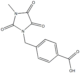 4-[(3-METHYL-2,4,5-TRIOXOIMIDAZOLIDIN-1-YL)METHYL]BENZOIC ACID Struktur