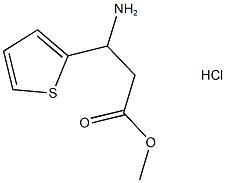 METHYL 3-AMINO-3-THIEN-2-YLPROPANOATE HYDROCHLORIDE Struktur