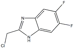 2-(CHLOROMETHYL)-5,6-DIFLUORO-1H-BENZIMIDAZOLE Struktur