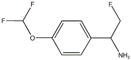 1-[4-(DIFLUOROMETHOXY)PHENYL]-2-FLUOROETHANAMINE Struktur