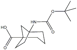 5-[(TERT-BUTOXYCARBONYL)AMINO]BICYCLO[3.2.1]OCTANE-1-CARBOXYLIC ACID Struktur