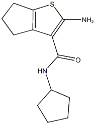 2-AMINO-N-CYCLOPENTYL-5,6-DIHYDRO-4H-CYCLOPENTA[B]THIOPHENE-3-CARBOXAMIDE Struktur