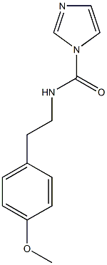 N-[2-(4-methoxyphenyl)ethyl]-1H-imidazole-1-carboxamide Struktur