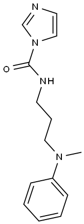 N-{3-[methyl(phenyl)amino]propyl}-1H-imidazole-1-carboxamide Struktur