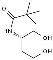 N-[(1S)-3-hydroxy-1-(hydroxymethyl)propyl]-2,2-dimethylpropanamide Struktur