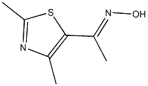 (1E)-1-(2,4-dimethyl-1,3-thiazol-5-yl)ethanone oxime Struktur