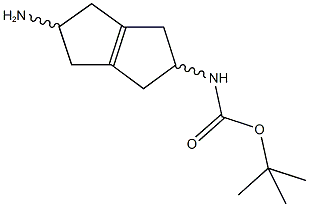 tert-butyl 5-amino-1,2,3,4,5,6-hexahydropentalen-2-ylcarbamate Struktur