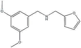 [(3,5-dimethoxyphenyl)methyl](furan-2-ylmethyl)amine Struktur