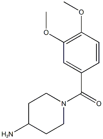 1-(3,4-dimethoxybenzoyl)piperidin-4-amine Struktur