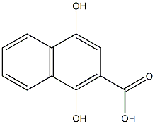 1,4-dihydroxynaphthalene-2-carboxylic acid Struktur