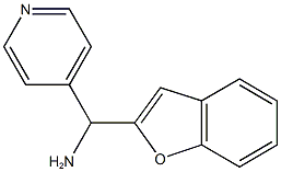 1-benzofuran-2-yl(pyridin-4-yl)methanamine Struktur