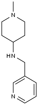 1-methyl-N-(pyridin-3-ylmethyl)piperidin-4-amine Struktur