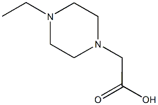 2-(4-ethylpiperazin-1-yl)acetic acid Struktur