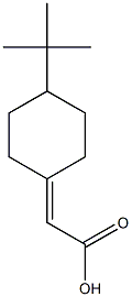 2-(4-tert-butylcyclohexylidene)acetic acid Struktur