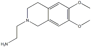 2-(6,7-dimethoxy-1,2,3,4-tetrahydroisoquinolin-2-yl)ethan-1-amine Struktur