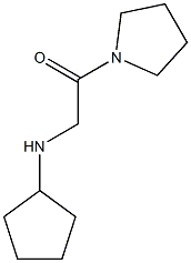 2-(cyclopentylamino)-1-(pyrrolidin-1-yl)ethan-1-one Struktur