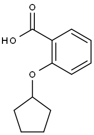 2-(cyclopentyloxy)benzoic acid Struktur