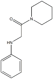 2-(phenylamino)-1-(piperidin-1-yl)ethan-1-one Struktur