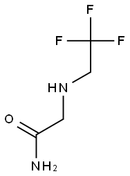 2-[(2,2,2-trifluoroethyl)amino]acetamide Struktur