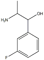 2-amino-1-(3-fluorophenyl)propan-1-ol Struktur