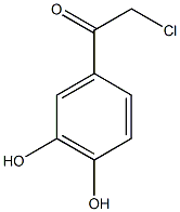 2-chloro-1-(3,4-dihydroxyphenyl)ethan-1-one Struktur