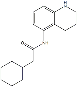 2-cyclohexyl-N-(1,2,3,4-tetrahydroquinolin-5-yl)acetamide Struktur