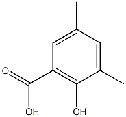 2-hydroxy-3,5-dimethylbenzoic acid Struktur