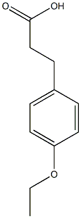 3-(4-ethoxyphenyl)propanoic acid Struktur