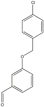 3-[(4-chlorophenyl)methoxy]benzaldehyde Struktur