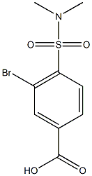 3-bromo-4-(dimethylsulfamoyl)benzoic acid Struktur