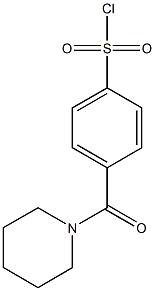 4-(piperidin-1-ylcarbonyl)benzene-1-sulfonyl chloride Struktur