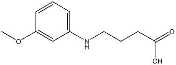 4-[(3-methoxyphenyl)amino]butanoic acid Struktur