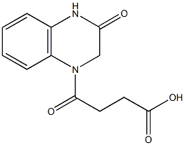 4-oxo-4-(3-oxo-1,2,3,4-tetrahydroquinoxalin-1-yl)butanoic acid Struktur