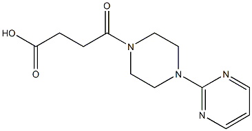 4-oxo-4-[4-(pyrimidin-2-yl)piperazin-1-yl]butanoic acid Struktur