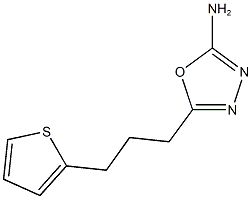 5-[3-(thiophen-2-yl)propyl]-1,3,4-oxadiazol-2-amine Struktur