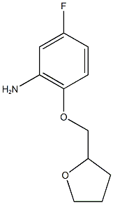 5-fluoro-2-(oxolan-2-ylmethoxy)aniline Struktur