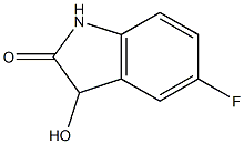 5-fluoro-3-hydroxy-2,3-dihydro-1H-indol-2-one Struktur