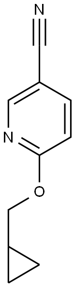 6-(cyclopropylmethoxy)pyridine-3-carbonitrile Struktur