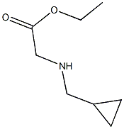 ethyl 2-[(cyclopropylmethyl)amino]acetate Struktur