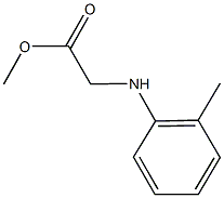 methyl 2-[(2-methylphenyl)amino]acetate Struktur