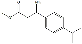 methyl 3-amino-3-[4-(propan-2-yl)phenyl]propanoate Struktur