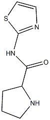 N-(1,3-thiazol-2-yl)pyrrolidine-2-carboxamide Struktur