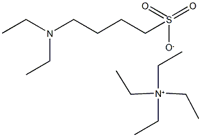 Tetraethylammonium 4-(diethylamino)butane-1-sulfonate Struktur