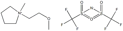 N-Methoxyethyl-N-methylpyrrolidinium bis(trifluoromethanesulfonyl)imide Struktur