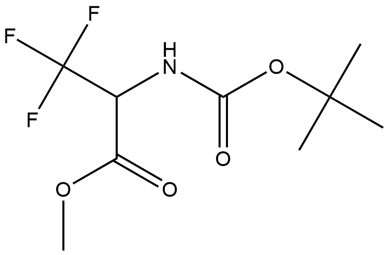 Dl-N-Boc-3,3,3-Trifluoroalanine,MethylEster Struktur