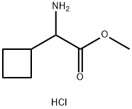 Methyl 2-amino-2-cyclobutylacetate hydrochloride Struktur