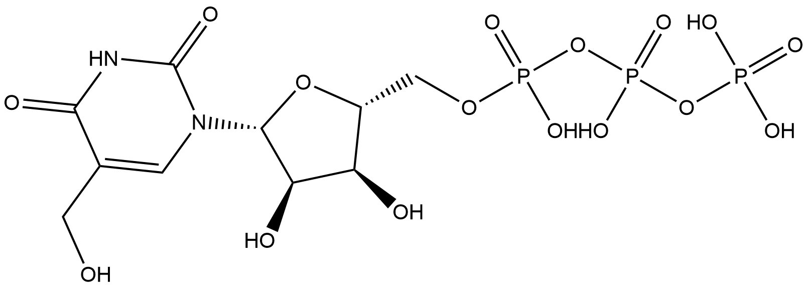 5-hme-UTP 100mM Sodium solution Struktur