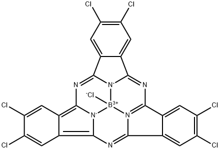 2,3,9,10,16,17-Hexachlorinated boron subphthalocyanine chloride